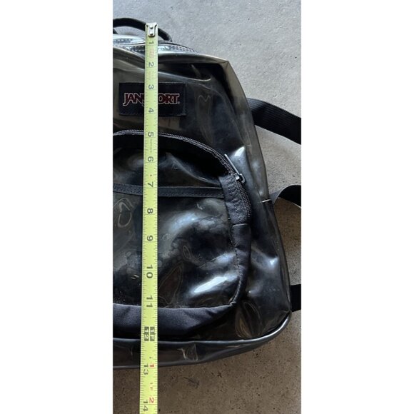 Vintage Jansport Half Pint Mini Corduroy Backpack Classic Translucent Black - Picture 8 of 15
